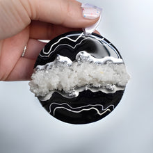 Load image into Gallery viewer, Black + Silver Ornament
