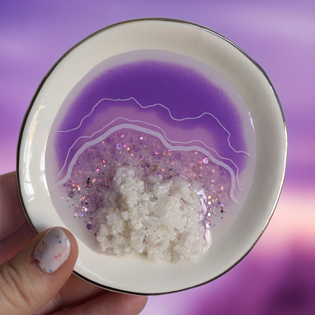 Lavender Sunset Ring Dish