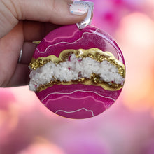 Load image into Gallery viewer, Magenta + Gold Ornament
