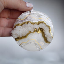 Load image into Gallery viewer, White + Gold Ornament
