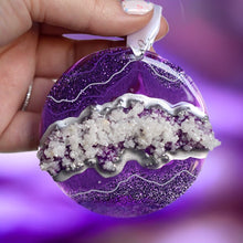 Load image into Gallery viewer, Warm Purple + Silver Ornament
