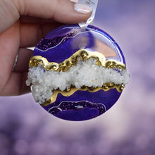 Load image into Gallery viewer, Purple + Gold Ornament
