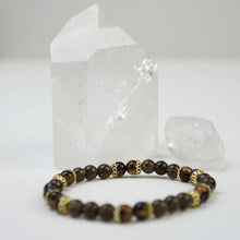 Load image into Gallery viewer, Gemstone Bracelet -  Smoky Quartz &amp; Tigers Eye
