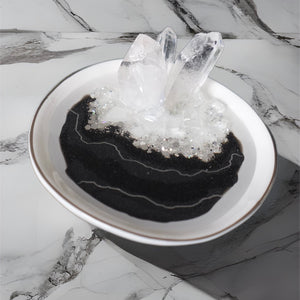 Crystal Ring Dish - Black